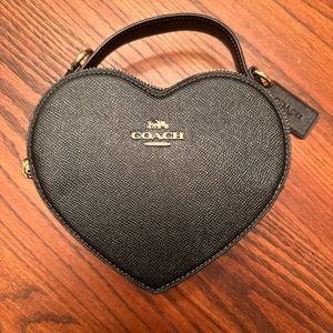 Like new heart Coach purse.
